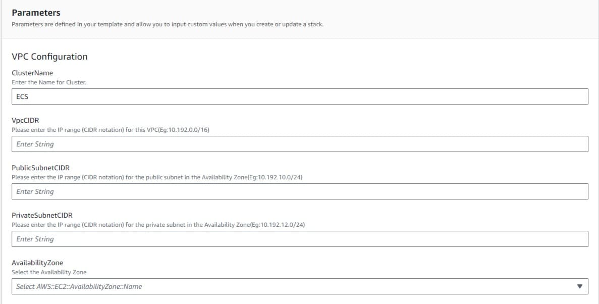 ECS Fargate with advanced Cloudformation Templates